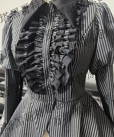 VantablackStudio / Wednesday Addams ゴシック SK, 姫袖ブラウス  [LO1401]