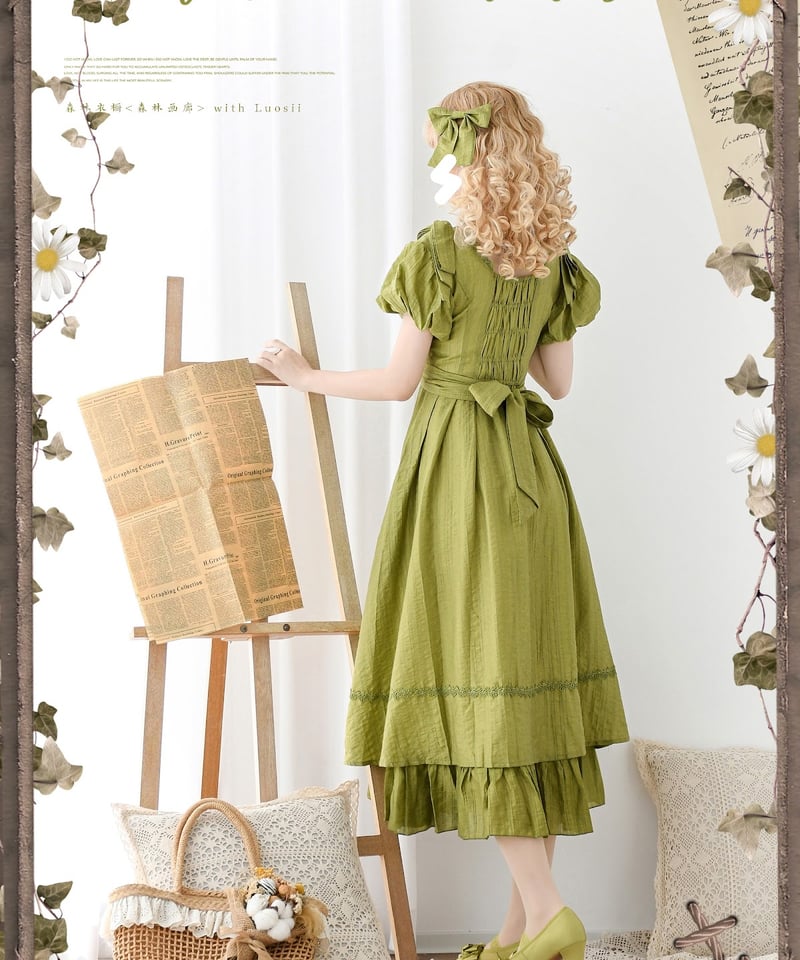 Forest Wardrobe 森林画廊 二型ワンピース [LO1134] | Roses o