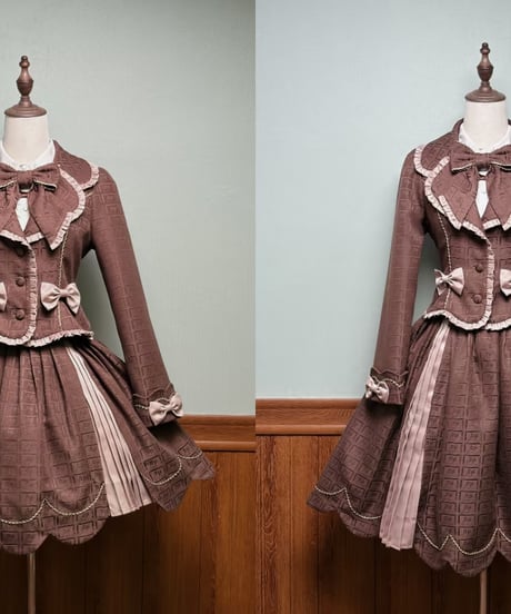 Alice Girl /  くまショコラビスケット ロリィタドレス JSK、SK、ブラウス、ジャケット⑥ [LO1525]