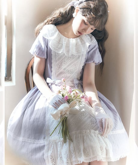 Avenue d'Enfer Song of Innocence クラシック ロリィタドレス ワンピース セット ショート [LO469]