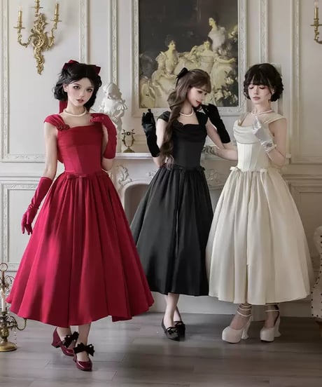 with PUJI / 最愛の告白 クラシック リトル・パーティードレス set [LO1573]