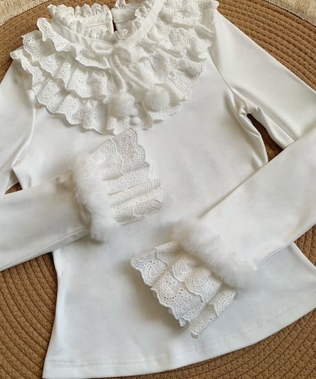 with PUJI / 霜落 やわらかインナープルオーバー  [LO1528]