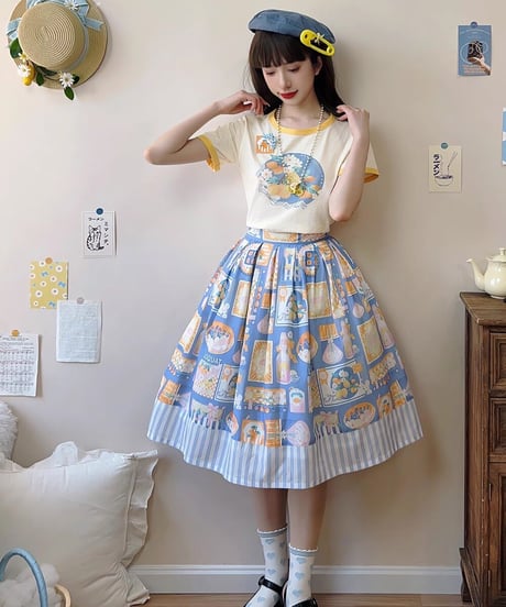 Miss Point / レモン＆コスモス Tシャツ [LO828]