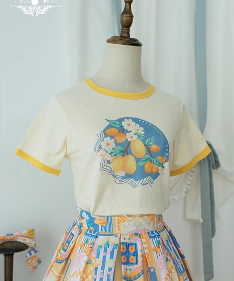 Miss Point / レモン＆コスモス Tシャツ [LO828]