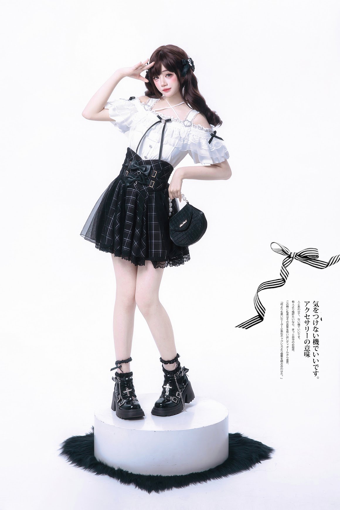 胡桃木JK / 十六夜 オリジナル地雷系量産型 サブカルチャー