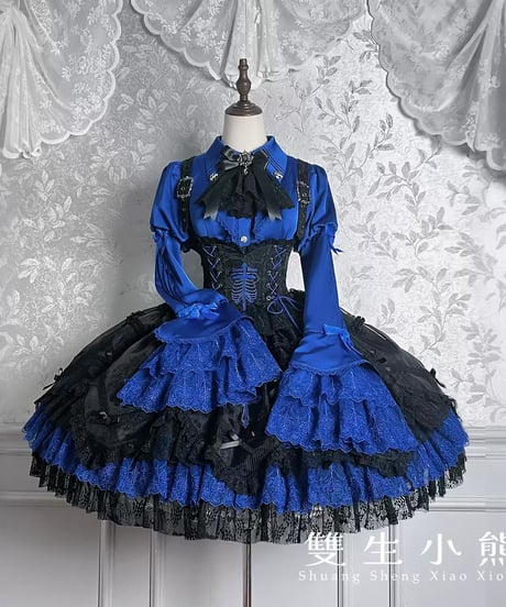 Twin Bears /  黒霧の幽宴 ロリィタドレス JSK、ブラウス⑦ [LO1513]