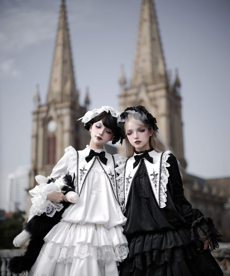 【タグ付き】海外ロリィタエンジドレスセット ジャージロリィタドレスセット》GRAY | HIDOLATRAL THEODOL