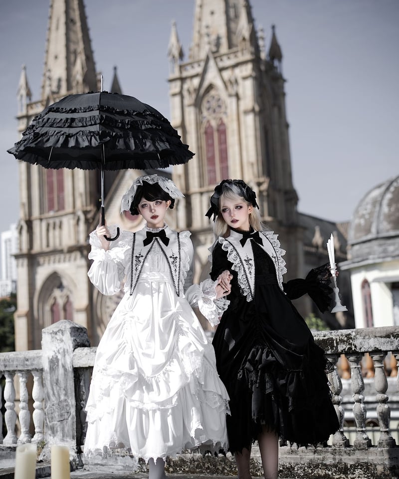 Epetice ゴスロリ with puji 手紙と詩 夜曲 フルセット with PUJI Letter and Poetry / 暁の鐘と黄昏の歌 ロリィタドレス