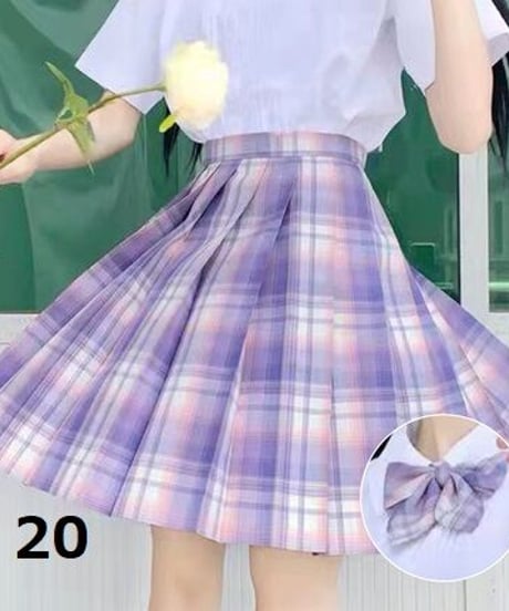 JK制服 スカート リボン セット  [SK83]