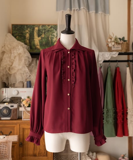 Forest Wardrobe 森林のかご4.0 二重襟ブラウス [LO950]