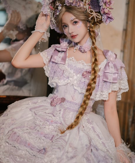 二匹の田園猫Lolita / Key to the Fairyland ロリィタドレス ワンピース  フルセット[LO493]