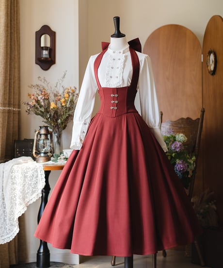Forest Wardrobe 森林のキャロル ホルターネック コルセットスカート [LO1205]
