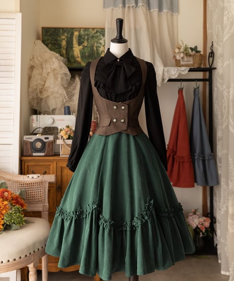 Forest Wardrobe 森林のかご4.0 花びらフリルスカート [LO950]