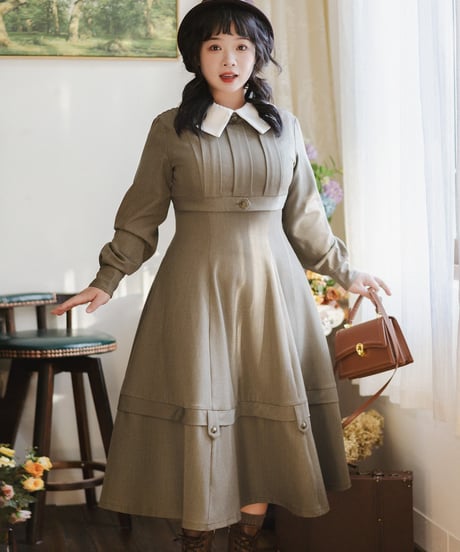 Forest Wardrobe 森林のアンティークチェスト ケープ付きワンピース [LO1286]