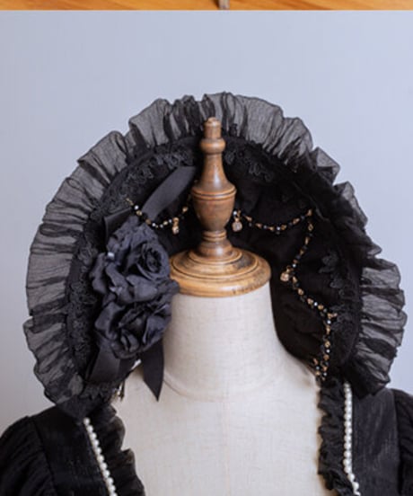 Dawn & Morning Dew 円舞曲 クラシックロリィタ ボンネット [LO411]