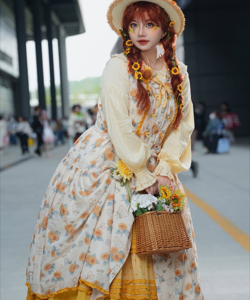 Miss Point 向日葵の庭園 ロリィタドレス 日常版（ST版）前あき