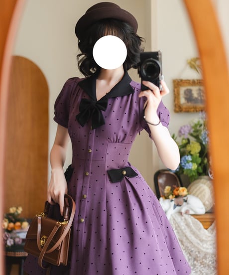 Forest Wardrobe 森林ポルカドット ワンピース [LO1419]