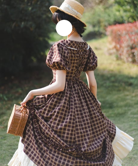 Forest Wardrobe 森林のピクニック ロングワンピース、ペチコート [LO1384]