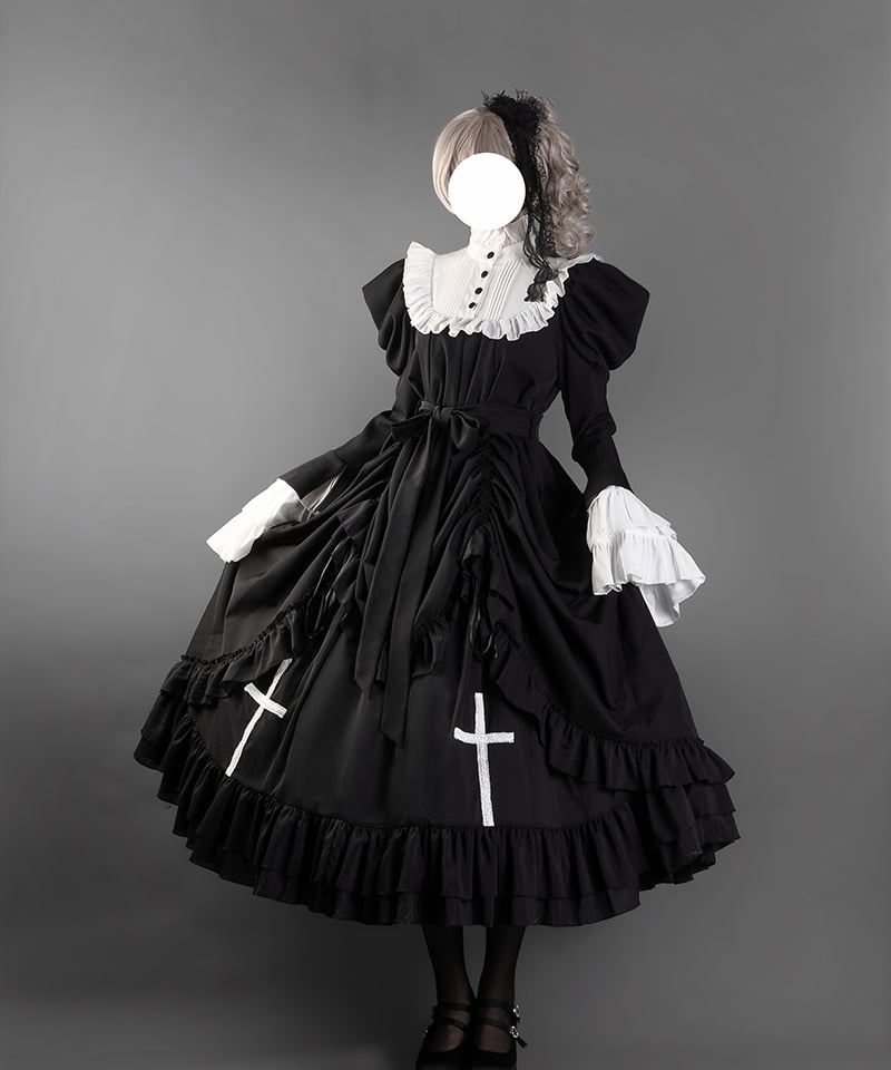 希少　STIGMATA　ガーゼベビードールワンピース　ゴシック　ブラック 希少 STIGMATA ガーゼベビードールワンピース ゴシック ブラック 希少