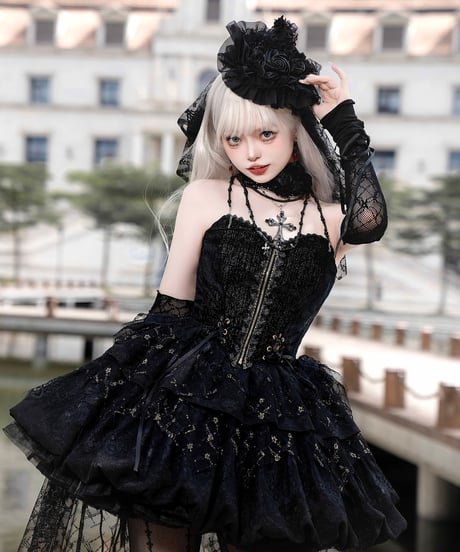 Another Walker / Night Whisper ゴシック&ロリィタドレス セット [LO1091]
