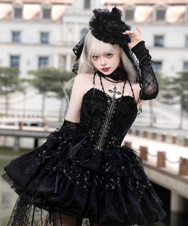 Another Walker / Night Whisper ゴシック&ロリィタドレス セット Another Walker / Night Whisper ゴシック&ロリィタドレス セット