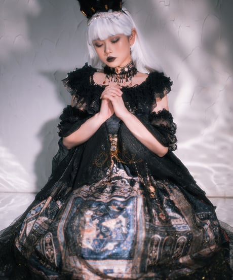 Miss Point / Dusk BASTET （ 黄昏贝斯特）エジプト風ロリィタ ゴージャスJSK SPバージョン フルセット[LO350]