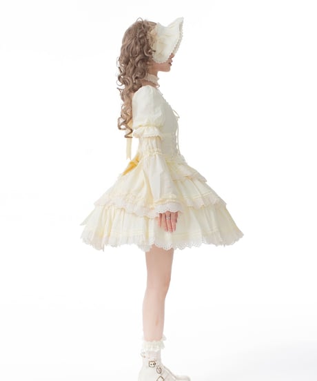WF Lolita / Miss Flora   ロリィタドレス 綿 ブラウス＋スカートセット [LO973]