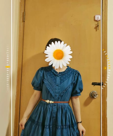 Tiny Garden / Dream in the Waves 綿 半袖ワンピース [LO1123]