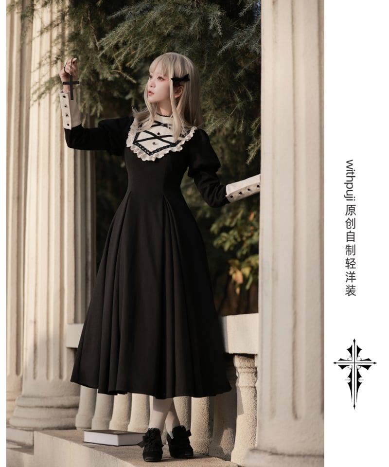 with PUJI / トワイライトレター ロリィタドレス ワンピース with PUJI / トワイライトレター ロリィタドレス ワンピース