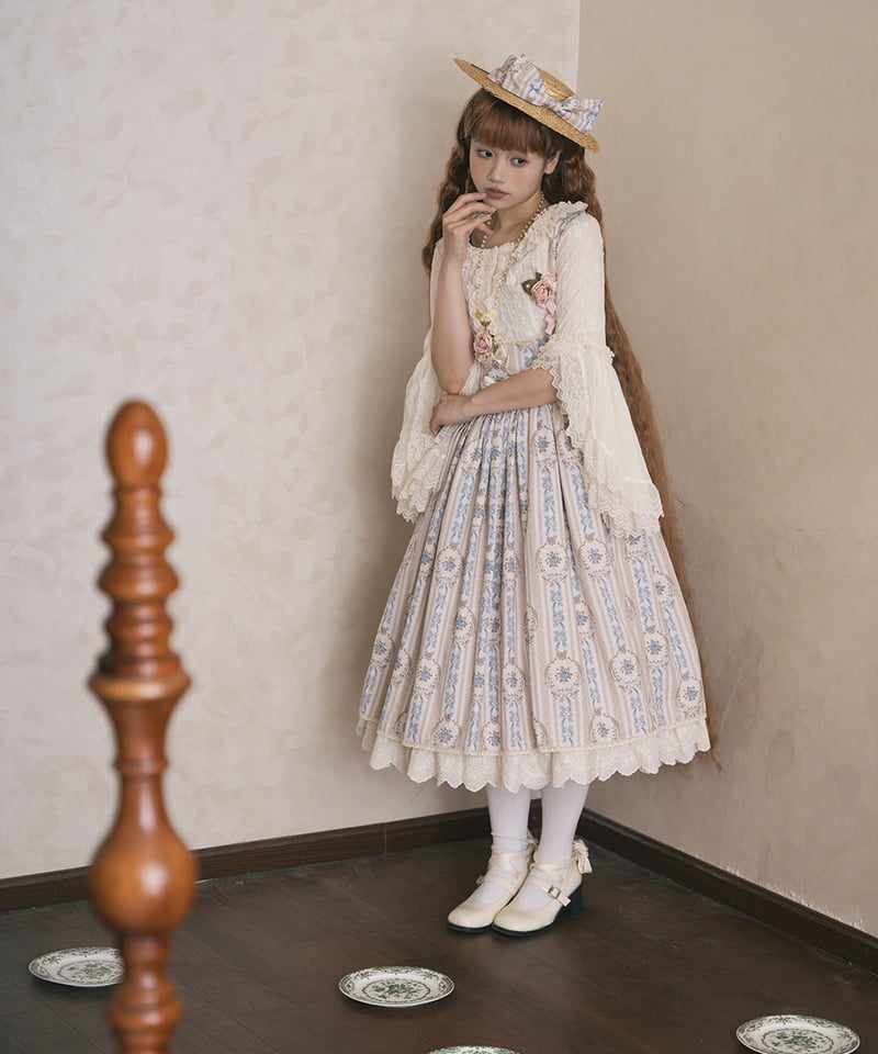 クラシカルロリィタ 青 コルセット バッスル 花柄スカート 楽天市場】メタモルフォーゼ ゴブラン風くまちゃん＜バッスル