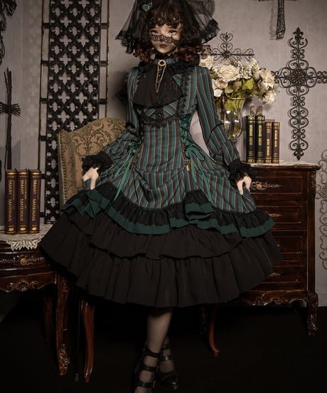 Miss Point / Point Manor クラシックロリィタ 長袖ワンピース  [LO622]