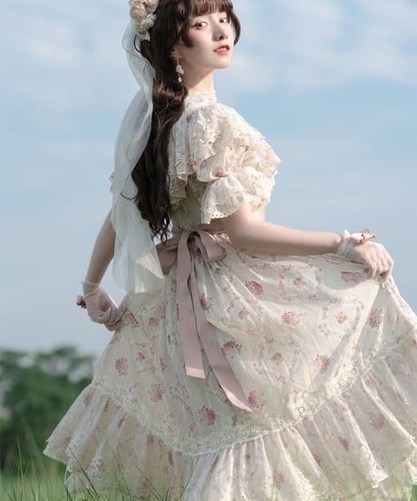 Miss Point 木香薔薇 1.0 レース/花柄 ロング ロリィタドレス ワンピース [LO281]