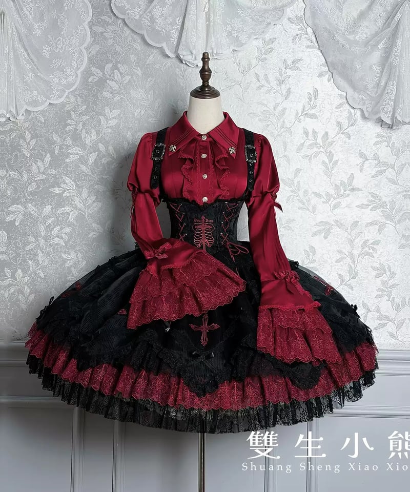 Twin Bears / 黒霧の幽宴 ロリィタドレス JSK、ブラウス [LO1513] |