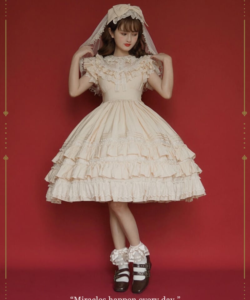 春のアンOP クラシカル ロリィタワンピース ドールカラー 春のアンOP クラシカル ロリィタワンピース ドールカラー