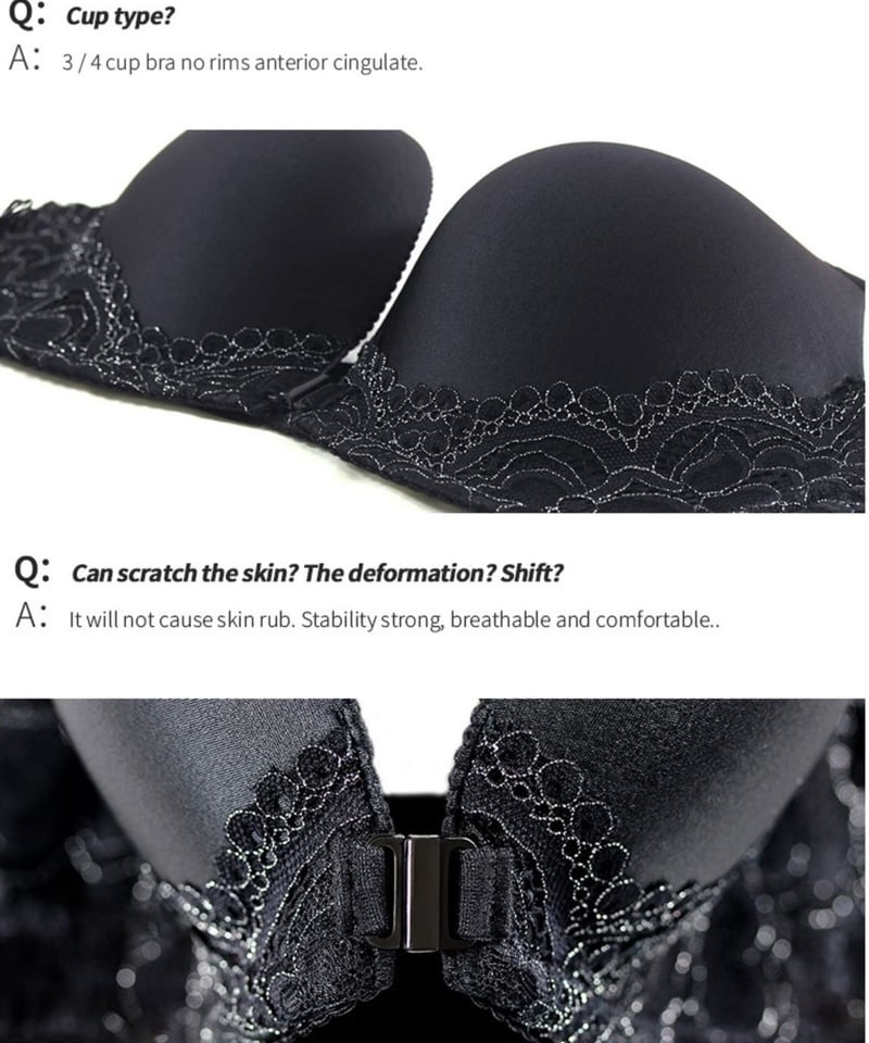 PAERLAN ノンワイヤー フロントホック モールドカップ Uバック