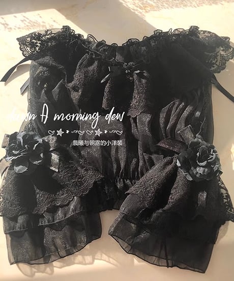 Dawn & Morning Dew Lolita / 朝露の花嫁 クラシックロリィタ アクセサリー （黒） [LO917]