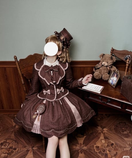 Alice Girl /  くまショコラビスケット ロリィタドレス JSK、SK、ブラウス、ジャケット⑥ [LO1525]
