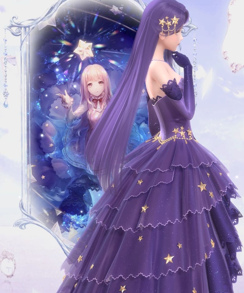 型紙】 星の海/星の夢 ロングドレス [KO108] | Roses on the Roof