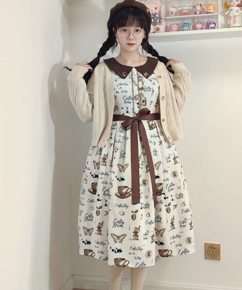 Miss Cube キャラメルラテ ロリィタドレス [LO891] | Roses on th