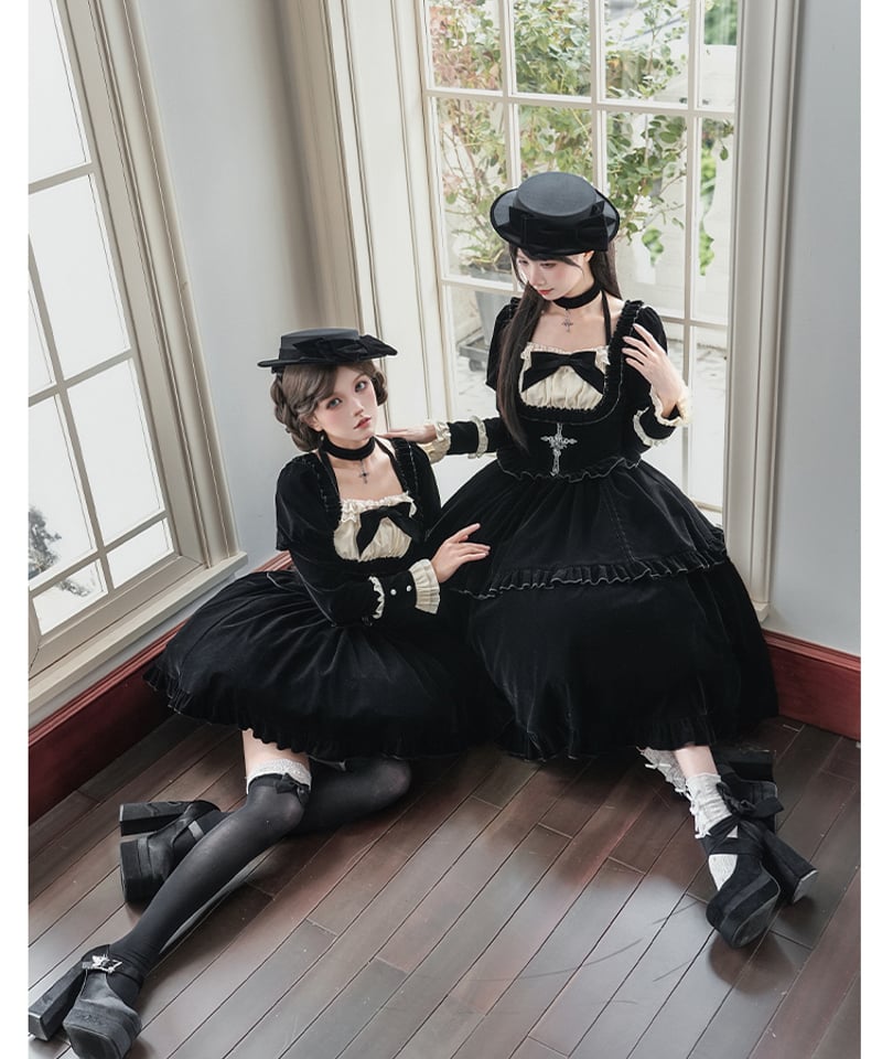 with PUJI / 黙示録 ロリィタドレス セット [LO1518] | Roses o