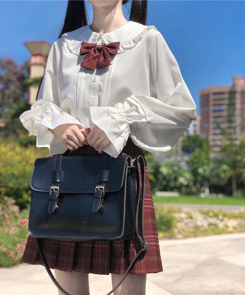 ヨリ shirocon 22AW candyブラウス プルオーバー フリル 長袖 yori shirocon CANDYブラウス 34 ヨリ シロコン キャンディブラウス