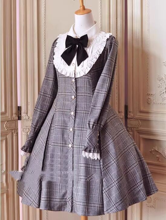 kyoko.r0205　rglワンピ リネンライクスキッパーフレアワンピース-short & regular | 小柄・低