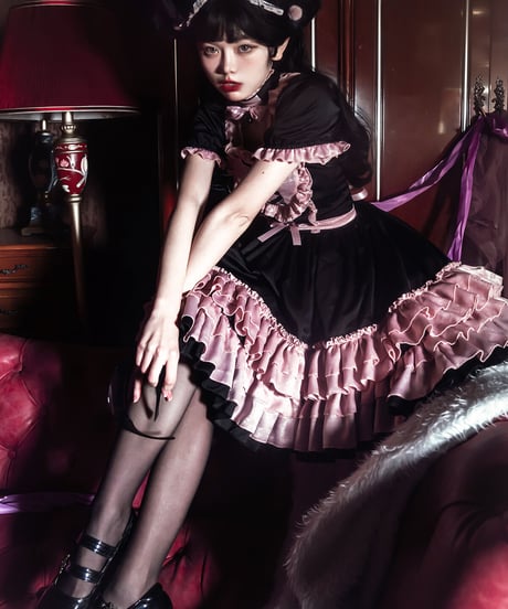 Black Fairy Lolita ラブサイクル ロリィタドレス ワンピース単品 [LO472]