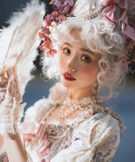 Miss Point エリザベス ロリィタ ドレス ピンク 薔薇花柄ワンピース full set[LO222]