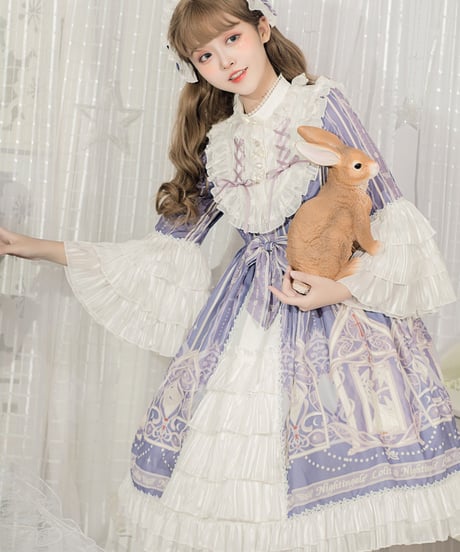 Uncle's Workshop 命軸シリーズ ロリィタドレス ワンピース +ヘッドドレス[LO271]