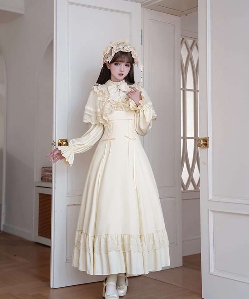 も*え様 with PUJI 和風アリス 小春日和op ロリィタドレス ワンピー with PUJI / 和風アリス 小春日和op ロリィタドレス ワンピース [LO256]