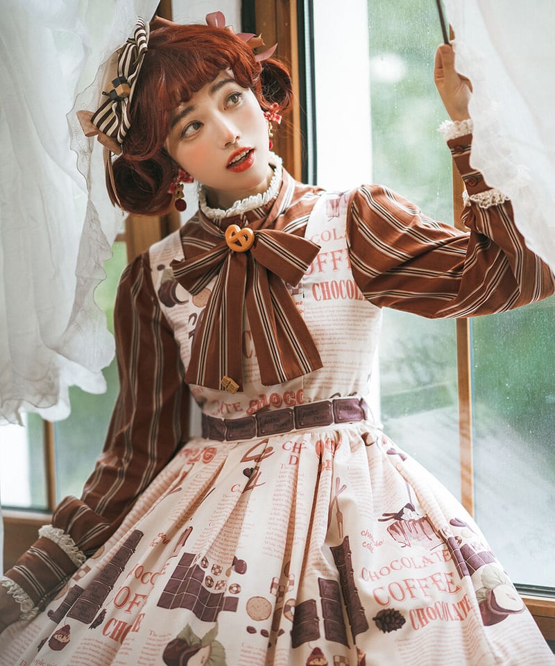 Miss Point チョコレートデイリー ロリィタ ストライプ ブラウス