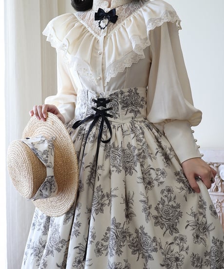 Miss Cube / 素描野ばら コルセットスカート [LO1185]