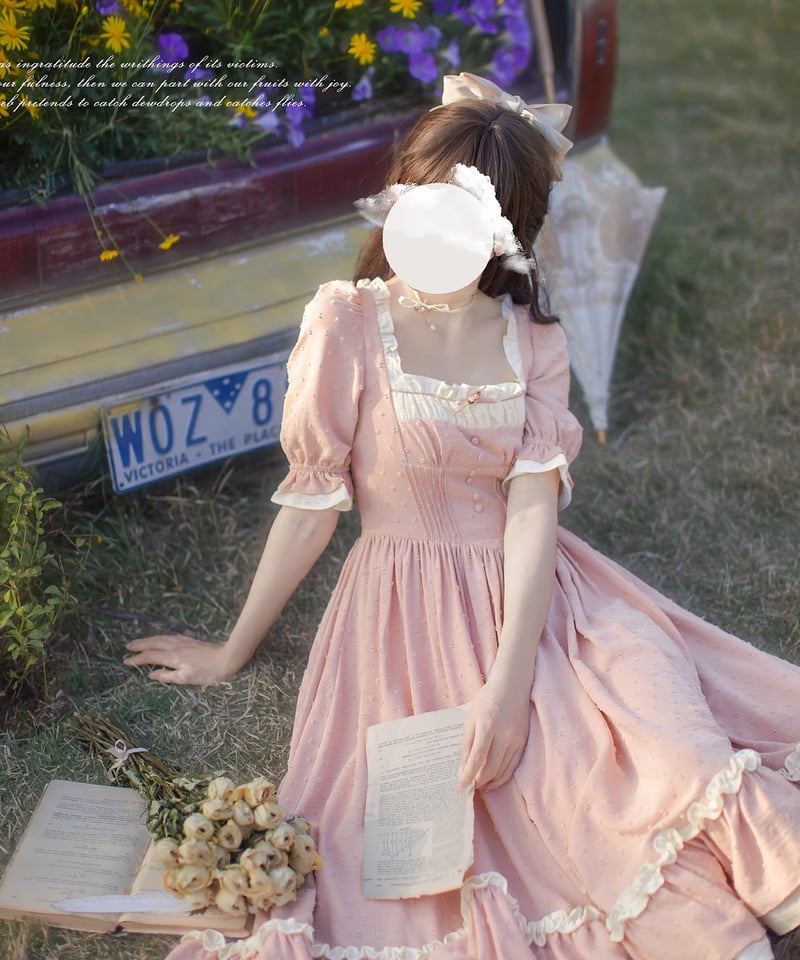 胡桃木JK / リラ 田園風ロリィタ ワンピース [LO1362] | Roses on th