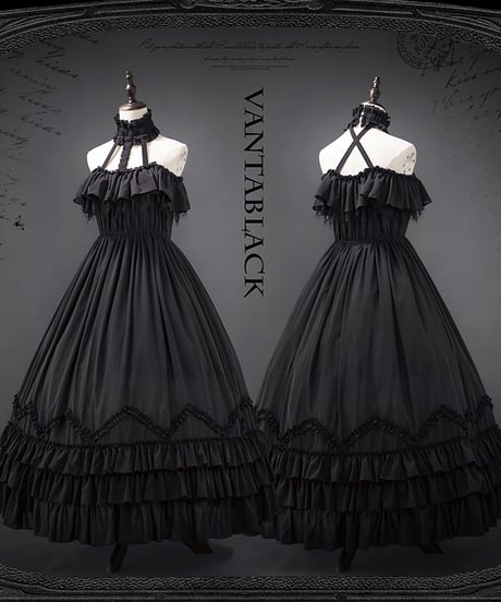 VantablackStudio / イブ ホルターネック 2way ゴシックロングJSK [LO1273]